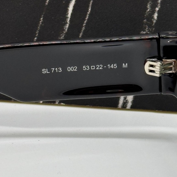 NEW SL713 002 SAINT LAURENT WOMEN SUNGLASSES SL 713 002 SQUARE HAVANA EYEWEAR - Picture 8 of 10